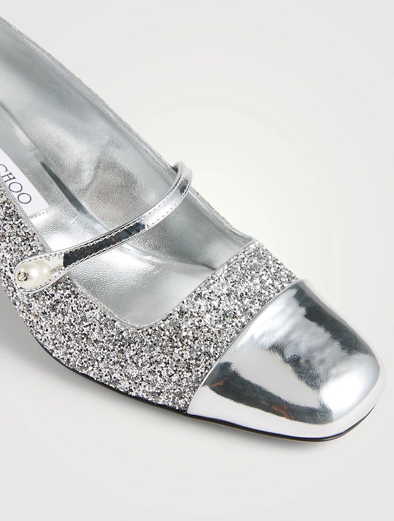 Elisa Glitter Mary Jane Pumps
