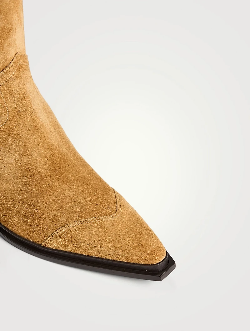 Cece Suede Western Boots