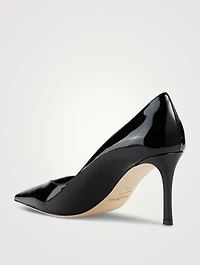 Cass Patent Leather And Herringbone Pumps