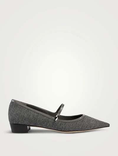 Carolyn Flannel Mary Jane Flats