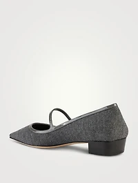 Carolyn Flannel Mary Jane Flats