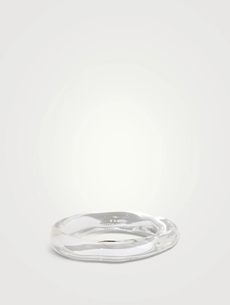 Small Liquid Lucite Bangle Bracelet