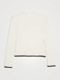 Contrast Seam Sweater