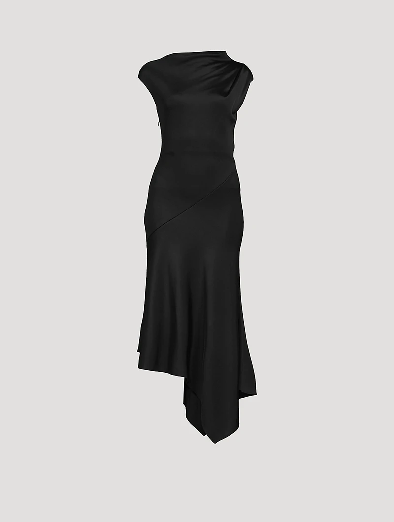 Asymmetric Midi Dress