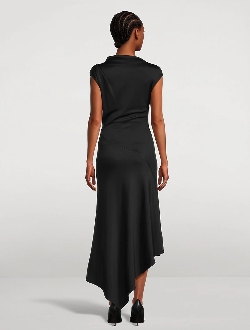 Asymmetric Midi Dress
