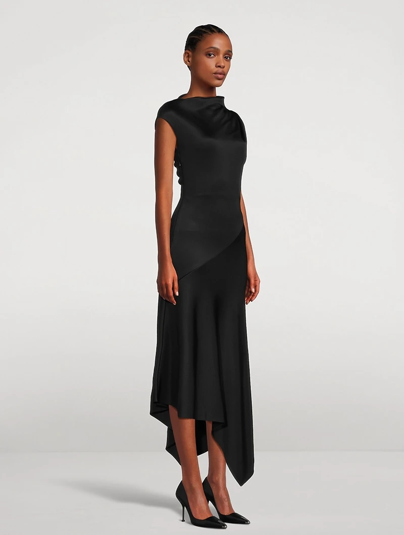 Asymmetric Midi Dress