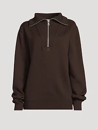 Half-Zip Wool Sweater