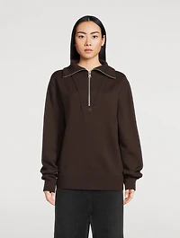 Half-Zip Wool Sweater