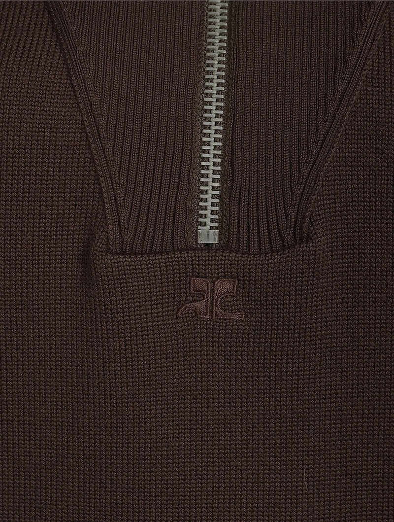 Half-Zip Wool Sweater