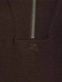 Half-Zip Wool Sweater