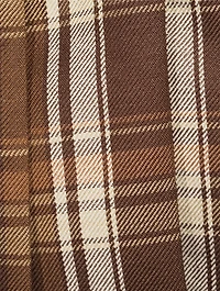 Pleated Mini Skirt Plaid Print
