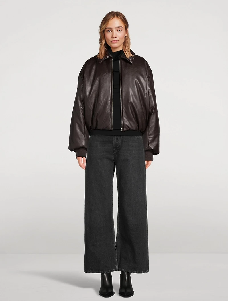 Coated Bomber Jacket