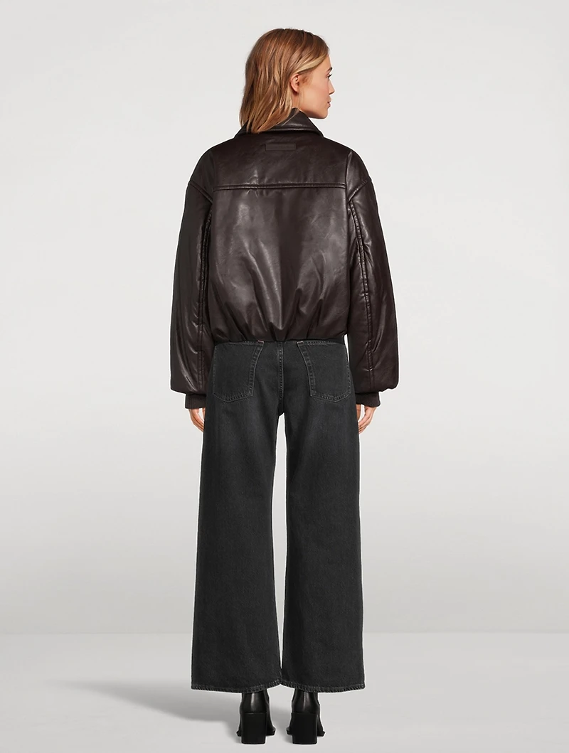 Coated Bomber Jacket