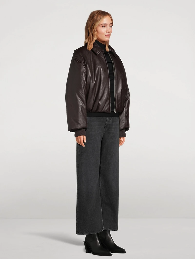 Coated Bomber Jacket