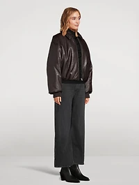 Coated Bomber Jacket