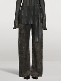Trompe L'œil Wide-Leg Trousers