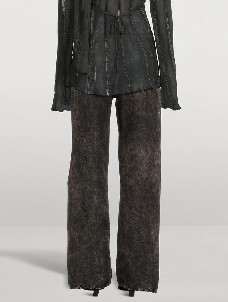 Trompe L'œil Wide-Leg Trousers