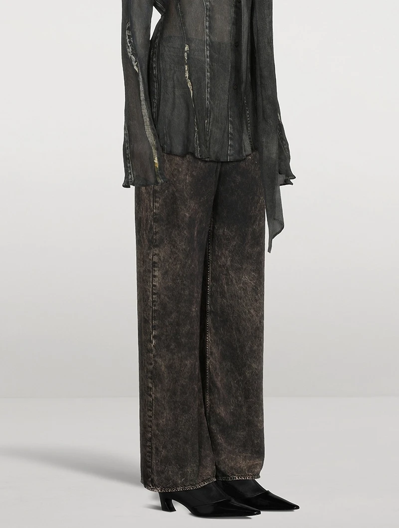 Trompe L'œil Wide-Leg Trousers