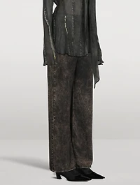 Trompe L'œil Wide-Leg Trousers