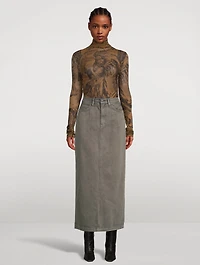 Seamless Turtleneck Angel Print