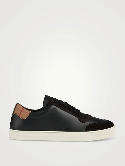 Leather Suede And Vintage Check Cotton Sneakers