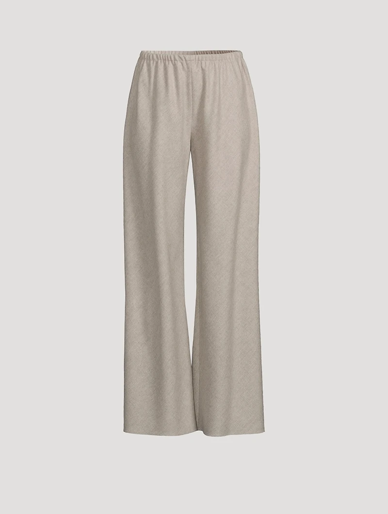 Gala Wool And Cashmere Flannel Pants