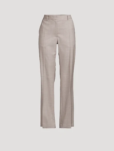 Diane Sharkskin Stretch Wool Pants