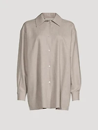 Komako Wool Cashmere Flannel Shirt