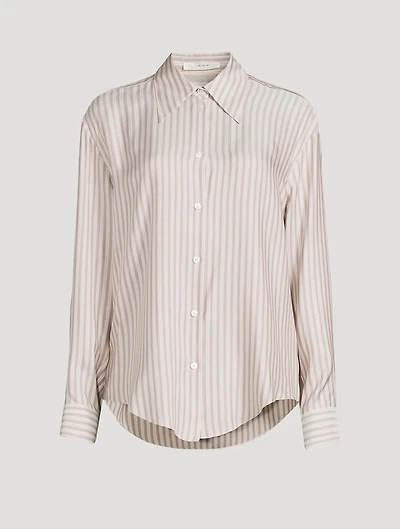 Striped Silk Twill Shirt