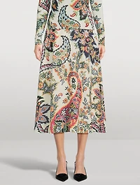 Midi Skirt Paisley Print