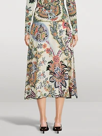 Midi Skirt Paisley Print