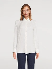 Jacquard Crêpe de Chine Shirt