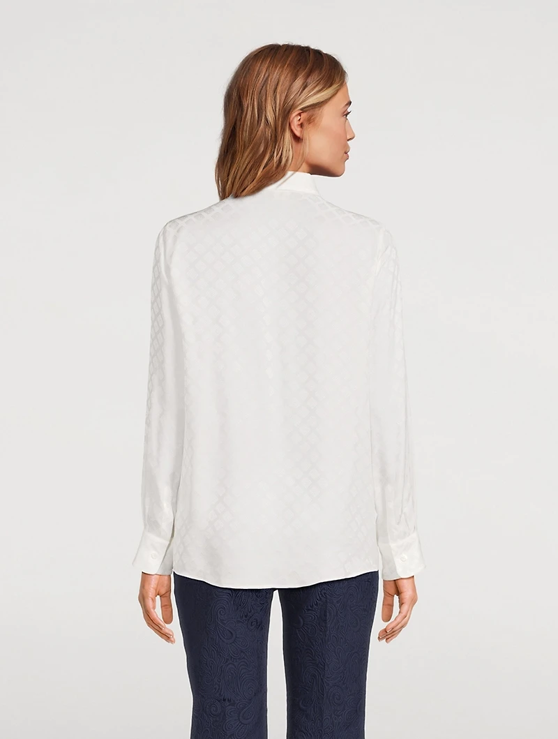 Jacquard Crêpe de Chine Shirt