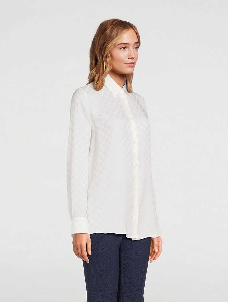 Jacquard Crêpe de Chine Shirt