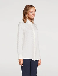 Jacquard Crêpe de Chine Shirt