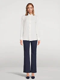 Jacquard Crêpe de Chine Shirt