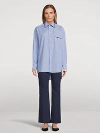Poplin Shirt Stripe Print