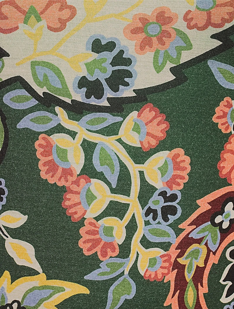 Jersey Top Paisley Print