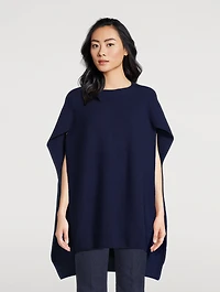Rib-Knit Cape