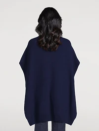 Rib-Knit Cape
