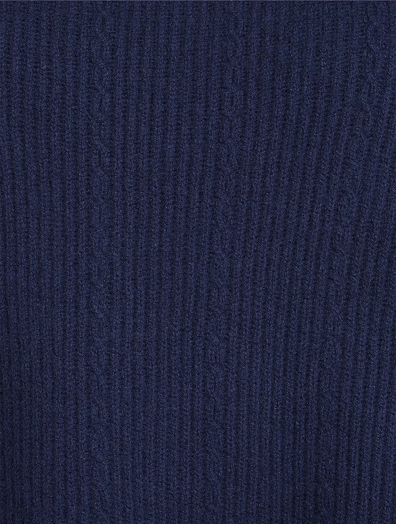 Rib-Knit Cape
