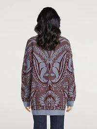 Jacquard Wool Cardigan