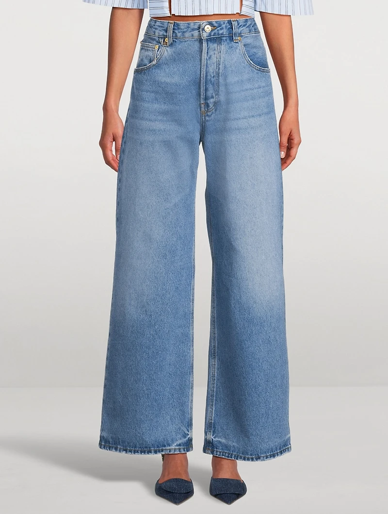Le de-Nîmes Wide-Leg Jeans
