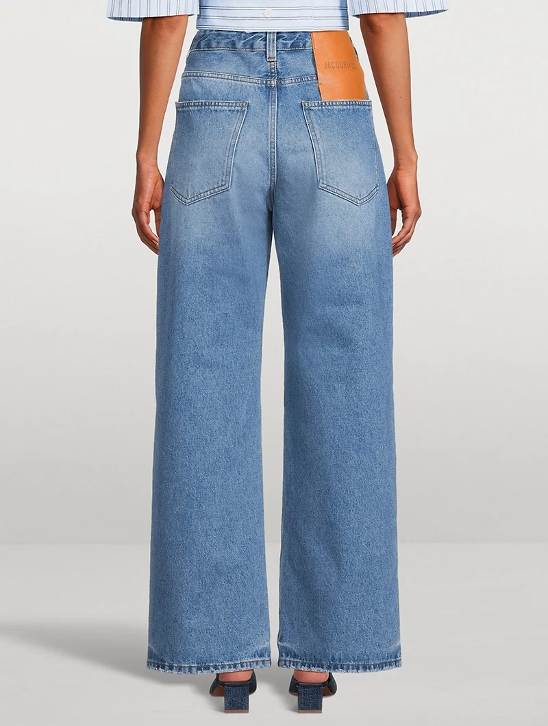 Le de-Nîmes Wide-Leg Jeans