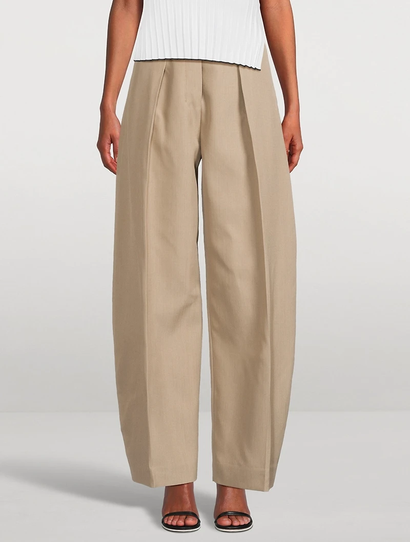 Le Pantalon Ovalo Barrel-Leg Trousers