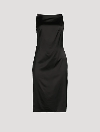 La Robe Spoglio Asymmetric Satin Dress