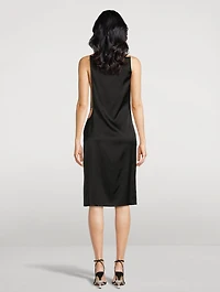 La Robe Spoglio Asymmetric Satin Dress