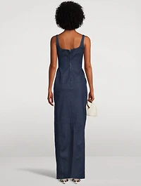 La Robe de-Nîmes Spoglio Denim Maxi Dress