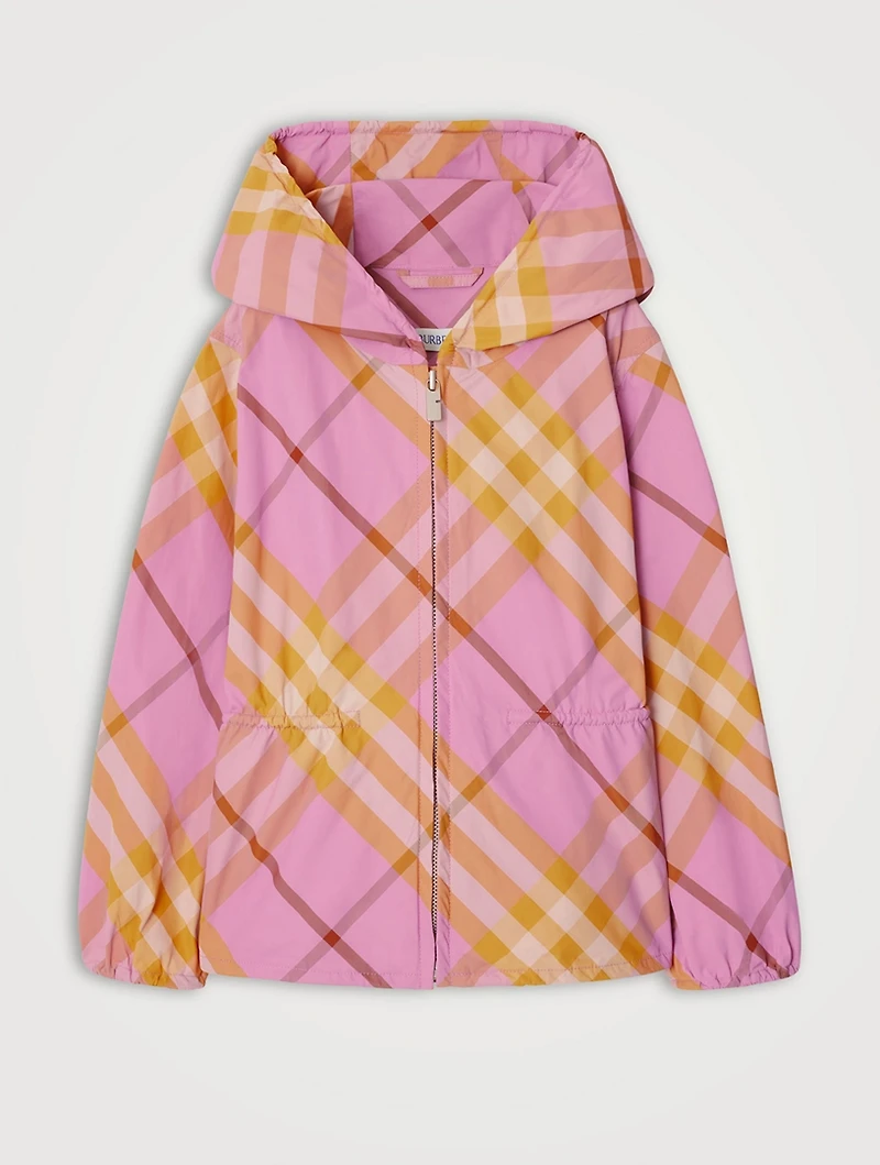 Check Windbreaker Jacket
