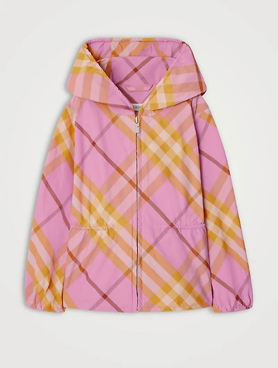 Check Windbreaker Jacket